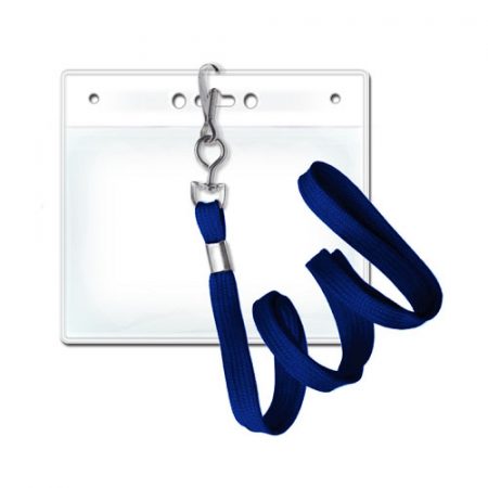 Wrapables Lanyard Keychain and ID Badge Holder, Galaxy Blue