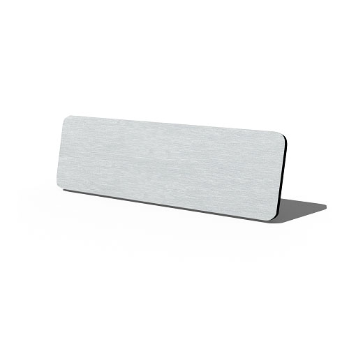 Aluminum, Silver, Blank Tag - 456Y53