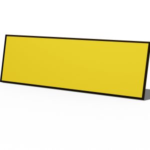 Yellow with Black Core Plastic Name Tag