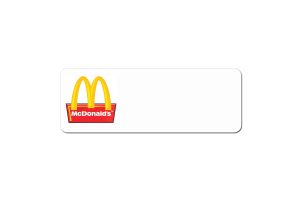 McDonalds Logo Name tags
