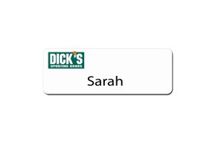 Dick's Sporting Goods Name Tags