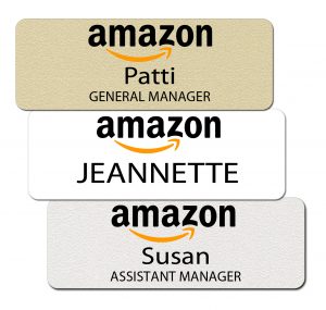 Amazon Name Tags and Badges