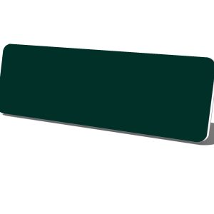 Green with White Core Plastic Name Tag