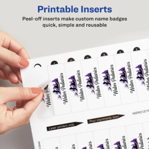 Name Tags Inserts for Dome Tags