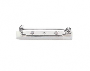 Rolling clasp locks the pin in place