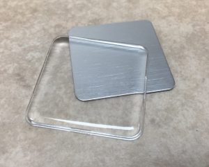 Square Dome Tag 1 1/2" x 1 1/2"