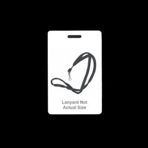 Vertical with Black Lanyard