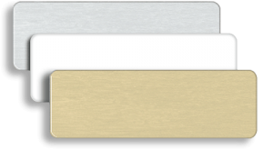 Blank Metal Name Tags