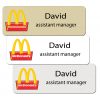 McDonalds Name Tags