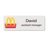 McDonalds Employee Name Badges