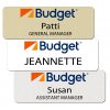Budget Rental Car Name Badges