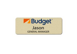 Budget Rental Car Manager Name Tags