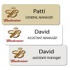 Budweiser Name Tags