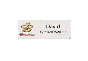 Budweiser Employee Name Badges