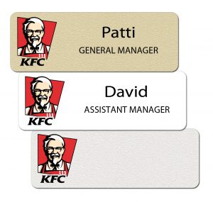 KFC Name Badges