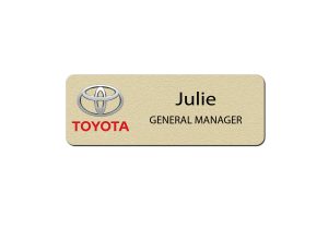 Toyota Manager Name Badges