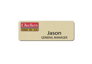 Checkers Manager Name Badges