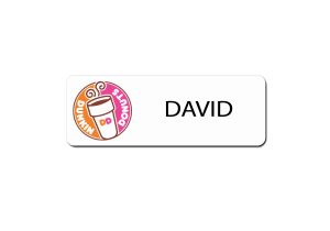 Dunkin Donuts Name Tags