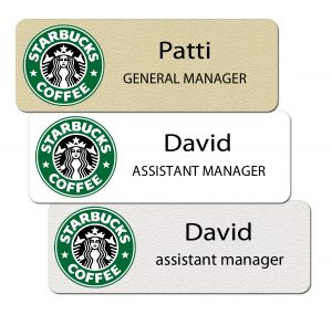 Starbucks Name Tags