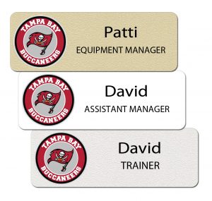 Tampa Bay Buccaneers Name Badges