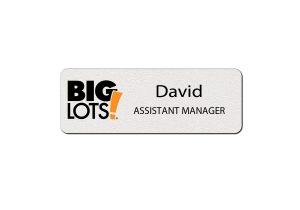 Big Lots Employee Name Tags
