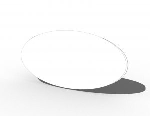 Oval Blank Name Tags