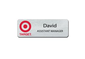 Target Metal Employee Name Badges